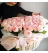 Корзина с розами Лепестки любви 101 роза 1