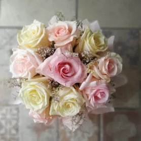 Цветочная коробка Шёлковые лепестки от интернет-магазина «VeraRosa»