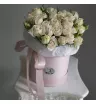 Розы в шляпной коробке Зефир  1