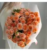 Монобукет из кустовых роз Флердоранж