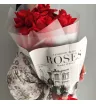 Монобукет из 7  ажурных роз  3