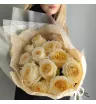 Монобукет из пионовидных роз Крем 